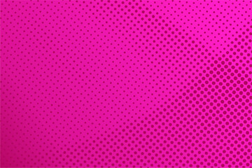 Dotted halftone pattern on magenta background. Abstract retro pop art texture for presentation, wallpaper, flyer, banner, poster, banner, brochure and more.