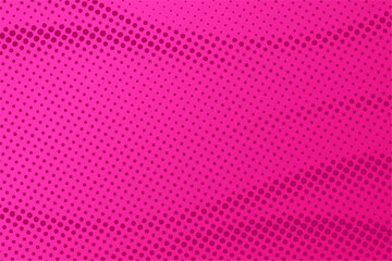Dotted halftone pattern on magenta background. Abstract retro pop art texture for presentation, wallpaper, flyer, banner, poster, banner, brochure and more.