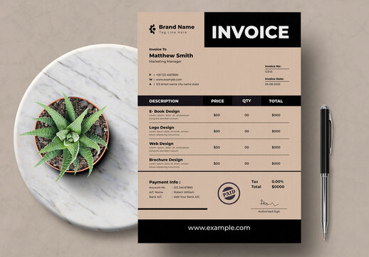 Invoice Template Layout