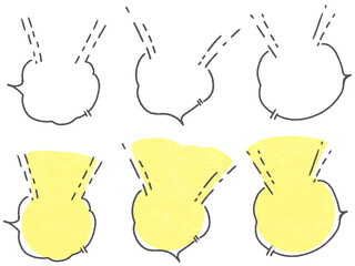 突き破る！クソデカボイスの吹き出しセット2