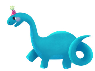 Diplodocus dinosaur birthday hat png