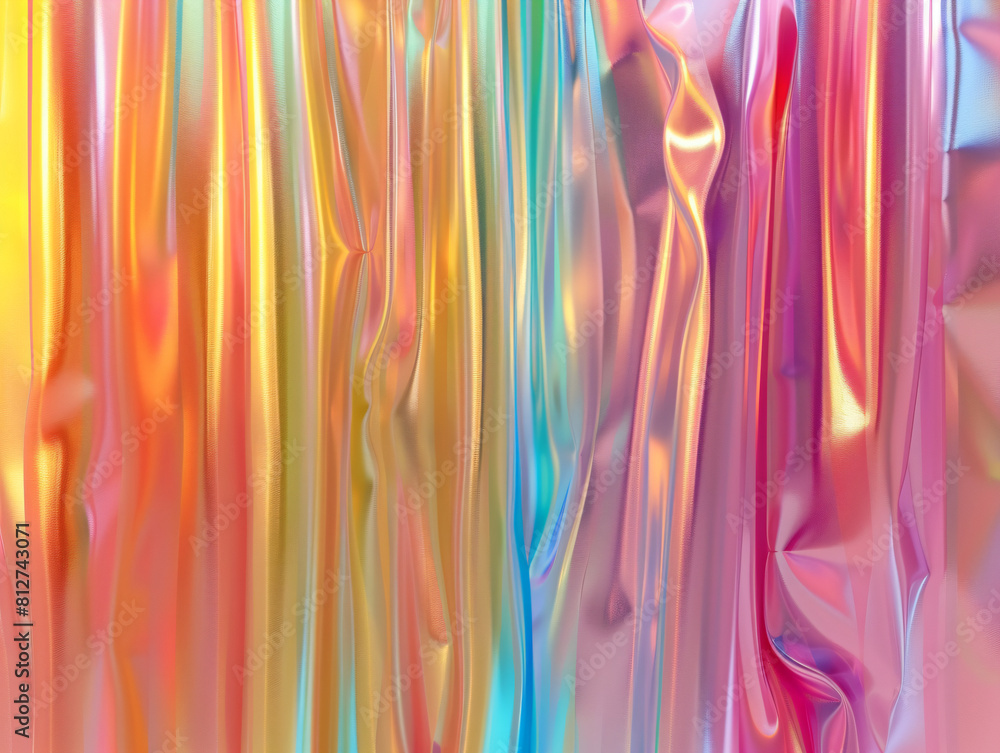Poster abstract colorful flowing curtain background. gradient color wave pattern. design for wallpaper, bac