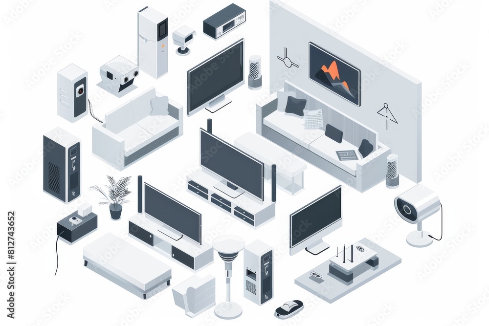 Poster prevention-focused security concepts use hidden, monitored cameras with creative, automated alert sy