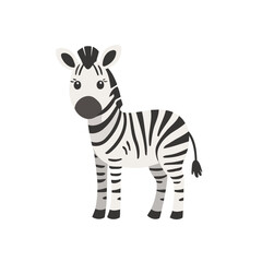 Cute Zebra vector illustration for kids' adventure tales