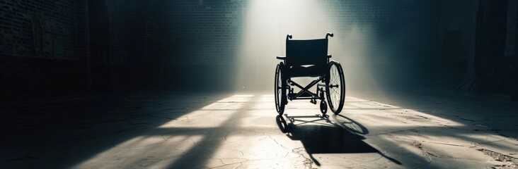 Fototapeta premium People in wheelchairs, Disability benefits