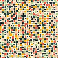 Fototapeta premium Colorful Abstract Mosaic Background with Geometric Patterns