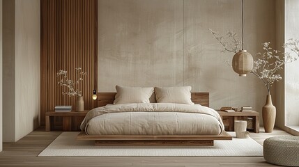 A bedroom with an elegant bed