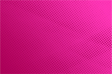 Dotted halftone pattern on magenta background. Abstract retro pop art texture for presentation, wallpaper, flyer, banner, poster, banner, brochure and more.