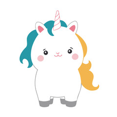 Cute Unicorn vector illustration for kids' adventure tales