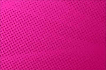 Dotted halftone pattern on magenta background. Abstract retro pop art texture for presentation, wallpaper, flyer, banner, poster, banner, brochure and more.