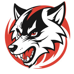 Cute vector illustration of a Wolf for children book