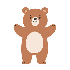 Obraz premium Vector illustration of an endearing Bear for kids' bedtime stories