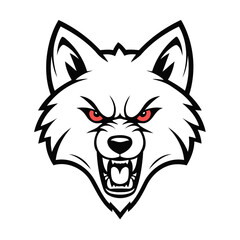 Cute vector illustration of a Wolf for toddlers' playful adventures