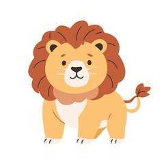 Cute Lion for kids' storytelling vector illustration