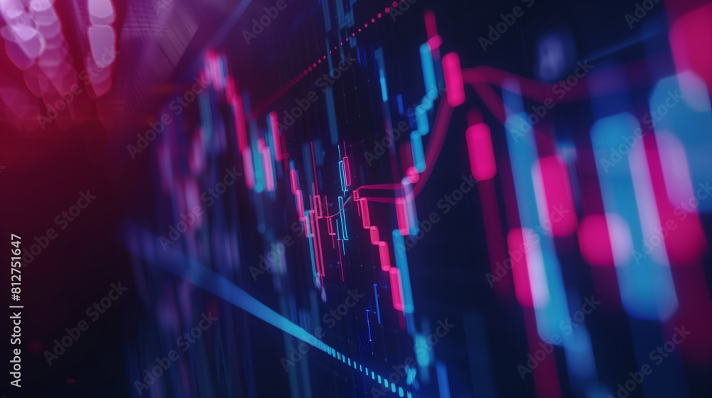 Aufkleber a colorful, abstract image with a lot of dots and lines. the image is a representation of a wave, wi