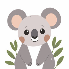 Vector illustration of a cute Koala for toddlers