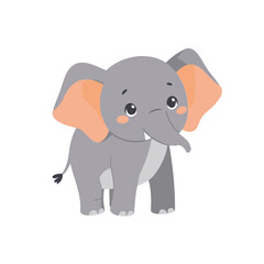 Cute vector illustration of a Elephant for children's bedtime stories