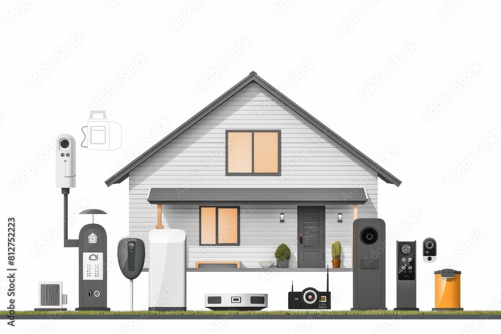 Poster digital monitoring of home surveillance via video feeds is ensured by safeguarding panels in camcord