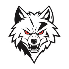 Cute Wolf vector illustration for kids story book