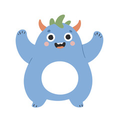Cute vector illustration of a Monster for children book