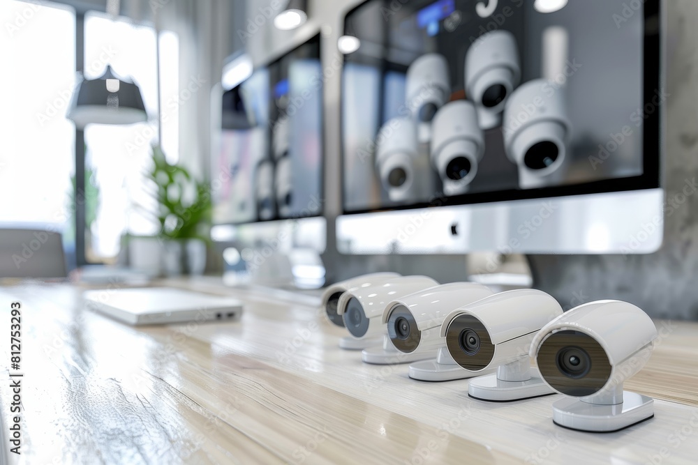 Poster resolution-focused safeguard systems monitor environments using controlled 4k cameras and integrated