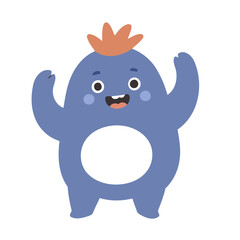 Vector illustration of a cute Monster for kids