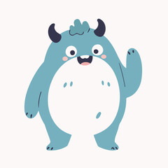 Cute Monster for kids' storytelling vector illustration