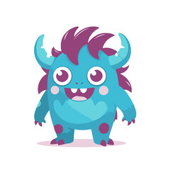 Vector illustration of a playful Monster for preschoolers' storytime