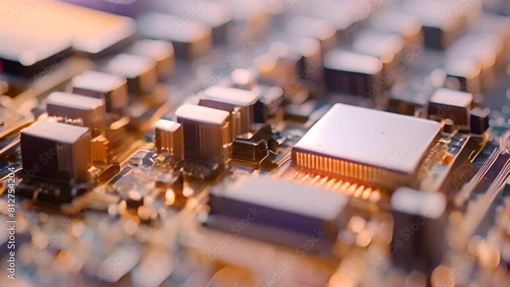 Poster electronic circuit board generative ai