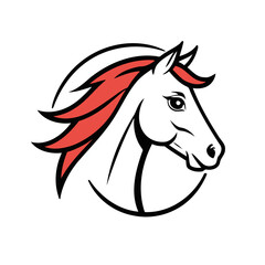 Vector illustration of an adorable Horse for young readers' books