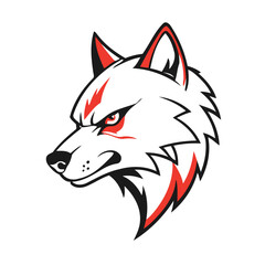 Vector illustration of a cute Wolf for toddlers books