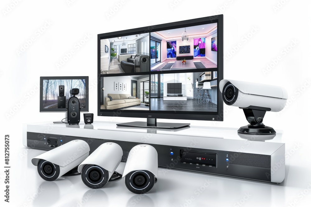 Poster surveillance camera hubs manage monitoring cameras, integrating video technology and verification fo