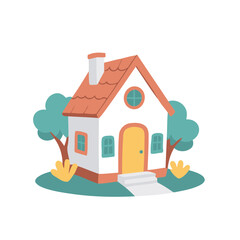 Cute House for children's bedtime stories vector illustration