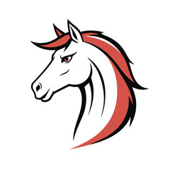 Cute Horse for preschoolers' storybook vector illustration