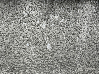 Betonowa, tynkowana szara ściana z widoczną fakturą, chropowata © Joanna