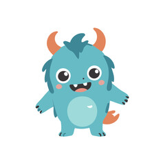 Cute Monster for preschoolers' storybook vector illustration