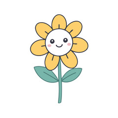 Cute Flower vector illustration for little ones' bedtime routines