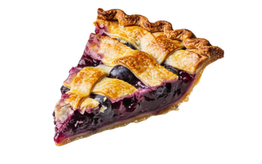 slice of Blueberry Pie element cut out transparent isolated on white background PNG file artwork graphic design