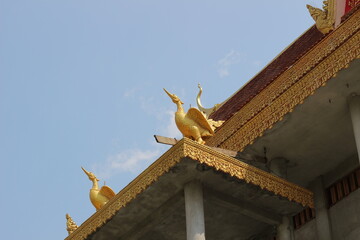 カンボジア、ポイペトにあるお寺の屋根