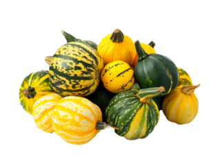 A Pile of Squash with a Transparent Background PNG