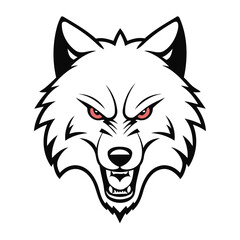 Vector illustration of a cute Wolf for kids story book