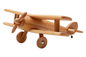 airplane toy cut out transparent isolated on white background ,PNG file ,artwork graphic design.