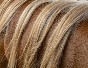 Fototapeta premium horse fur hair texture close up