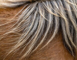 Fototapeta premium horse fur hair texture close up