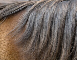 horse fur hair texture close up