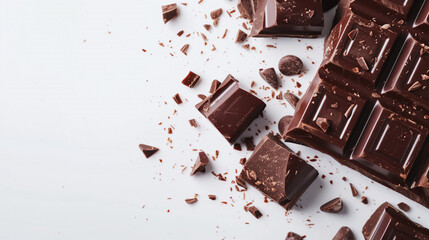 chocolate isolated on white 