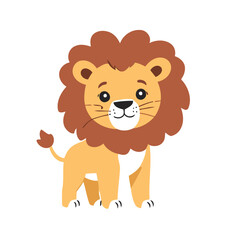 Vector illustration of an endearing Lion for kids' bedtime stories