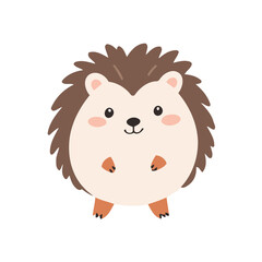 Cute vector illustration of a Hedgehog for kids' reading time