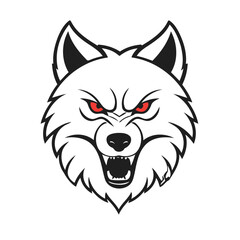 Cute Wolf for children's bedtime stories vector illustration