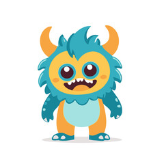 Vector illustration of a cute Monster for toddlers